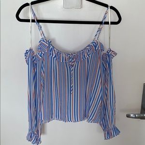 Off the shoulder shirt—WORN ONCE!